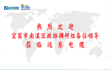南溪區(qū)政協(xié)黨組書記、主席余水情率隊(duì)蒞臨遠(yuǎn)東電纜宜賓參觀調(diào)研